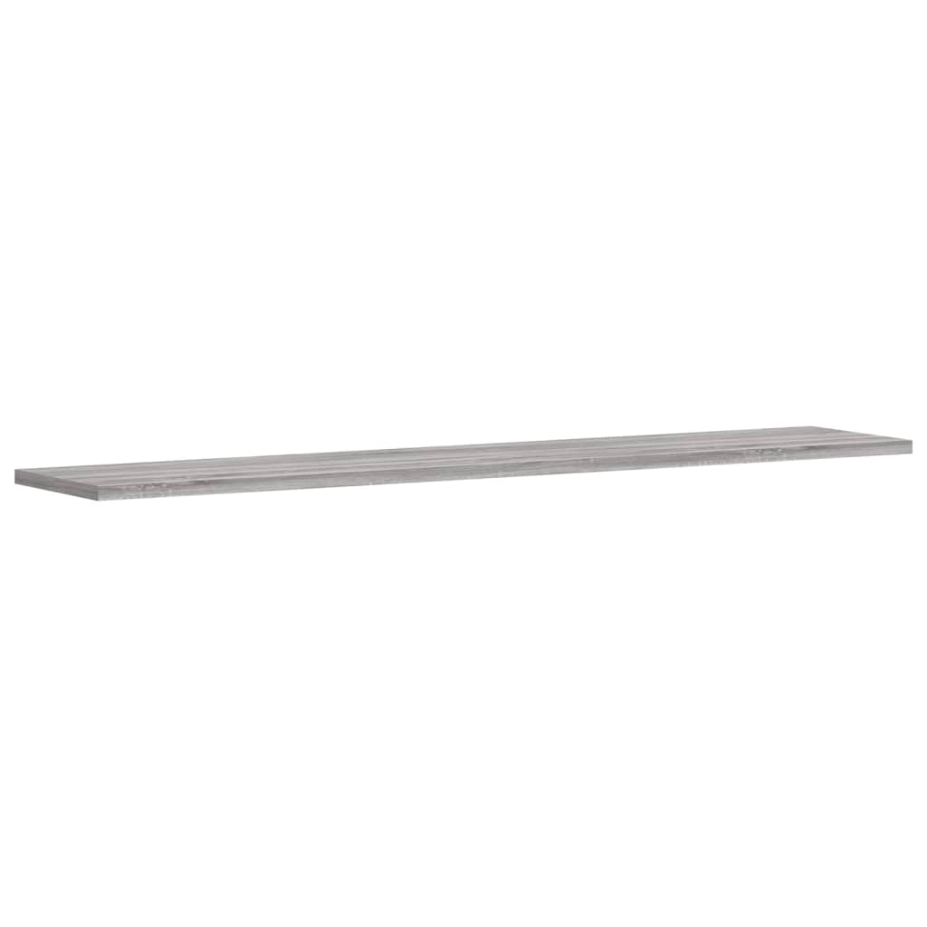 vidaXL Wall Shelves 4 pcs Grey Sonoma 100x20x1,5 cm Engineered Wood
