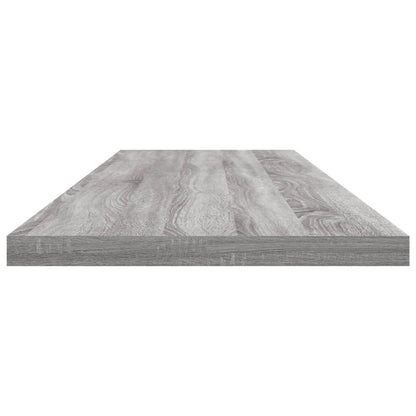 vidaXL Wall Shelves 4 pcs Grey Sonoma 100x20x1,5 cm Engineered Wood