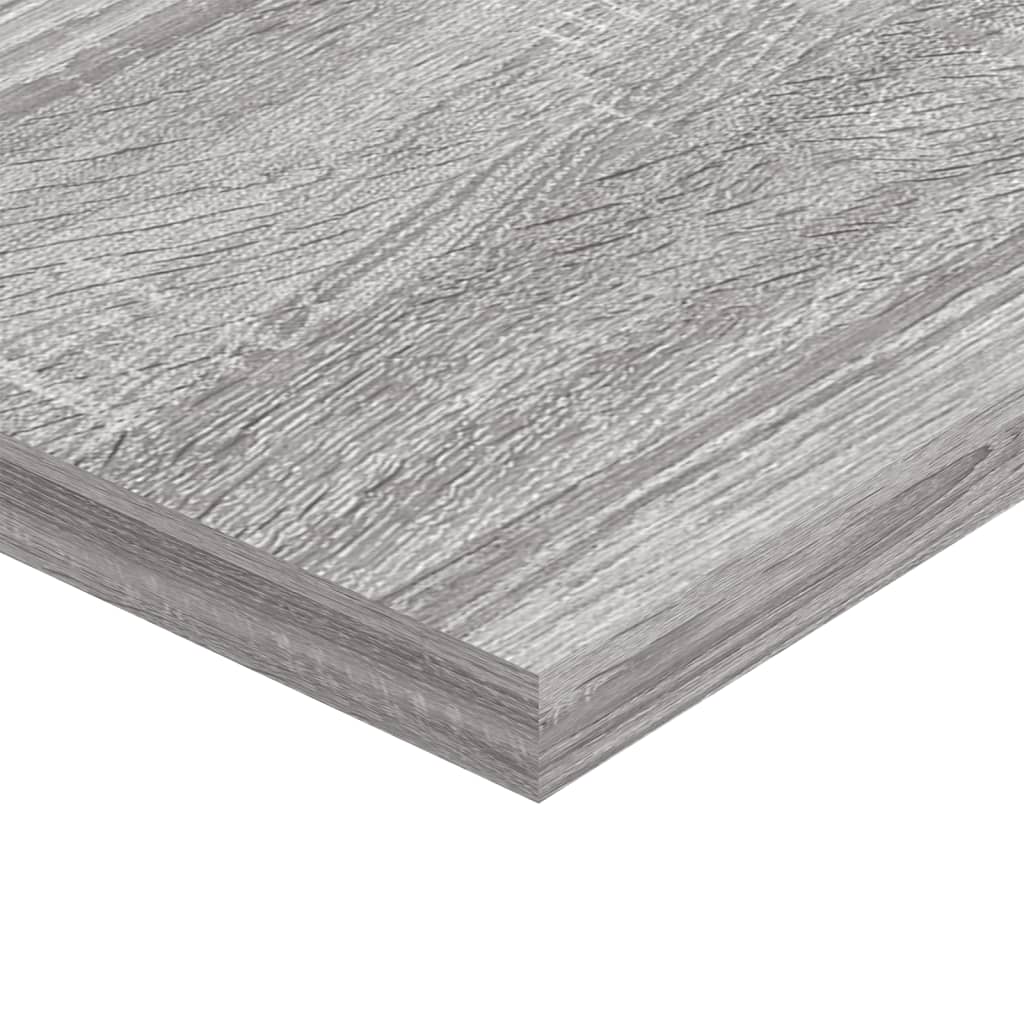 vidaXL Wall Shelves 4 pcs Grey Sonoma 100x20x1,5 cm Engineered Wood