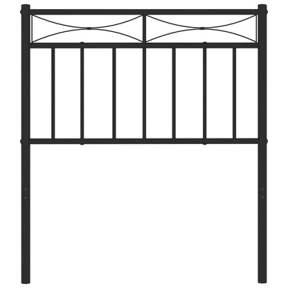 vidaXL Metal Replace Headboard Black 75 cm
