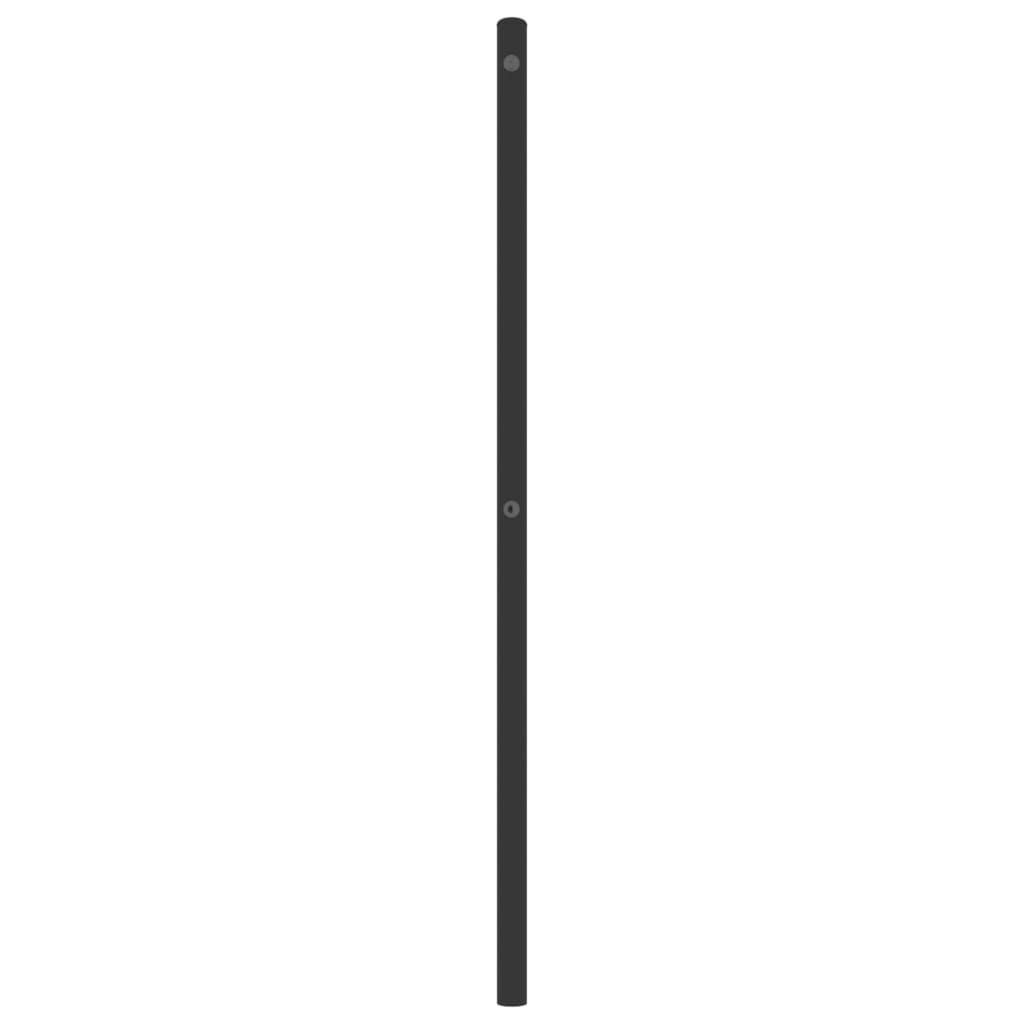vidaXL Metal Replace Headboard Black 193 cm