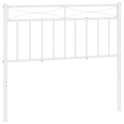 vidaXL Metal Replace Headboard White 100 cm