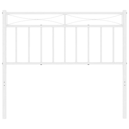 vidaXL Metal Replace Headboard White 100 cm