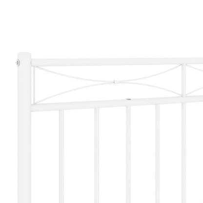 vidaXL Metal Replace Headboard White 100 cm