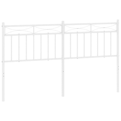 vidaXL Metal Replace Headboard White 150 cm