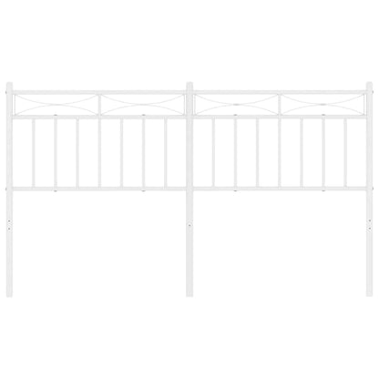 vidaXL Metal Replace Headboard White 150 cm