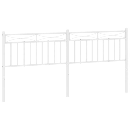 vidaXL Metal Replace Headboard White 180 cm