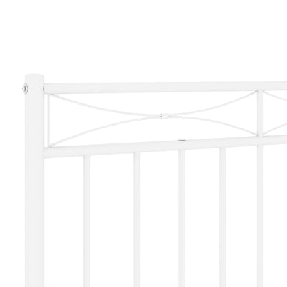 vidaXL Metal Replace Headboard White 180 cm