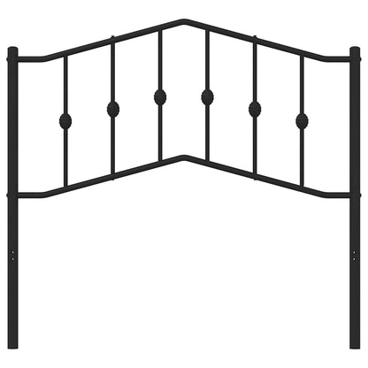 vidaXL Metal Replace Headboard Black 100 cm