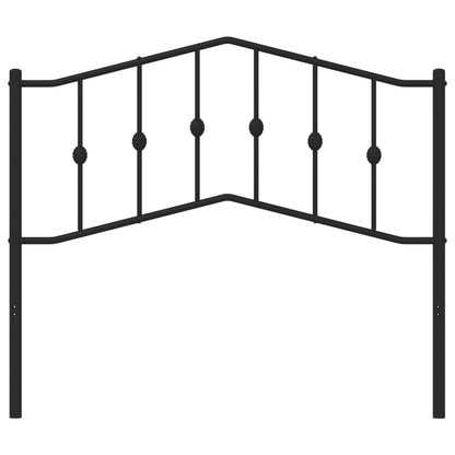 vidaXL Metal Replace Headboard Black 107 cm