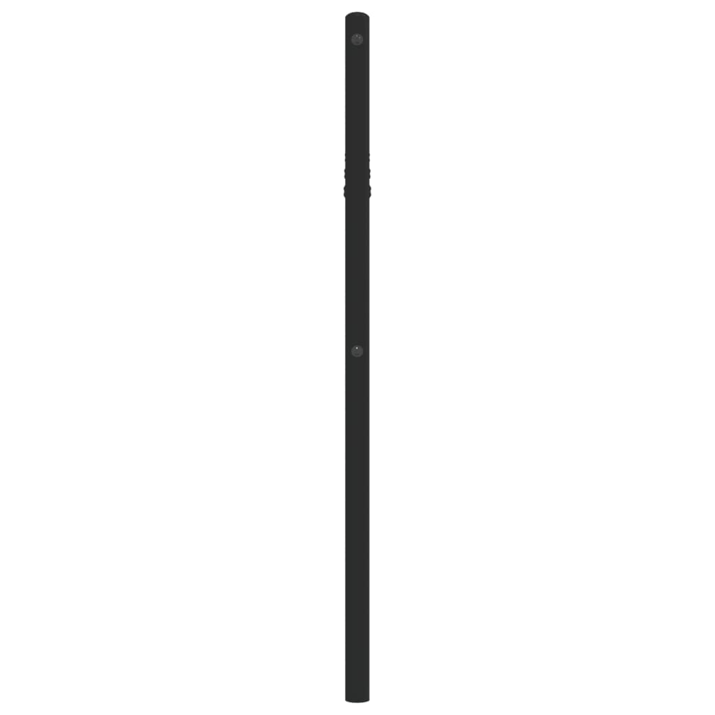 vidaXL Metal Replace Headboard Black 107 cm