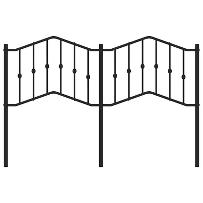vidaXL Metal Replace Headboard Black 135 cm