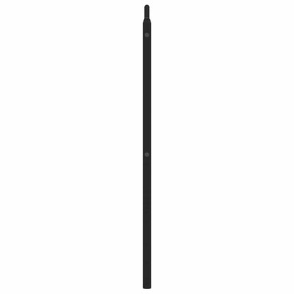 vidaXL Metal Replace Headboard Black 180 cm