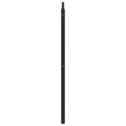 vidaXL Metal Replace Headboard Black 200 cm