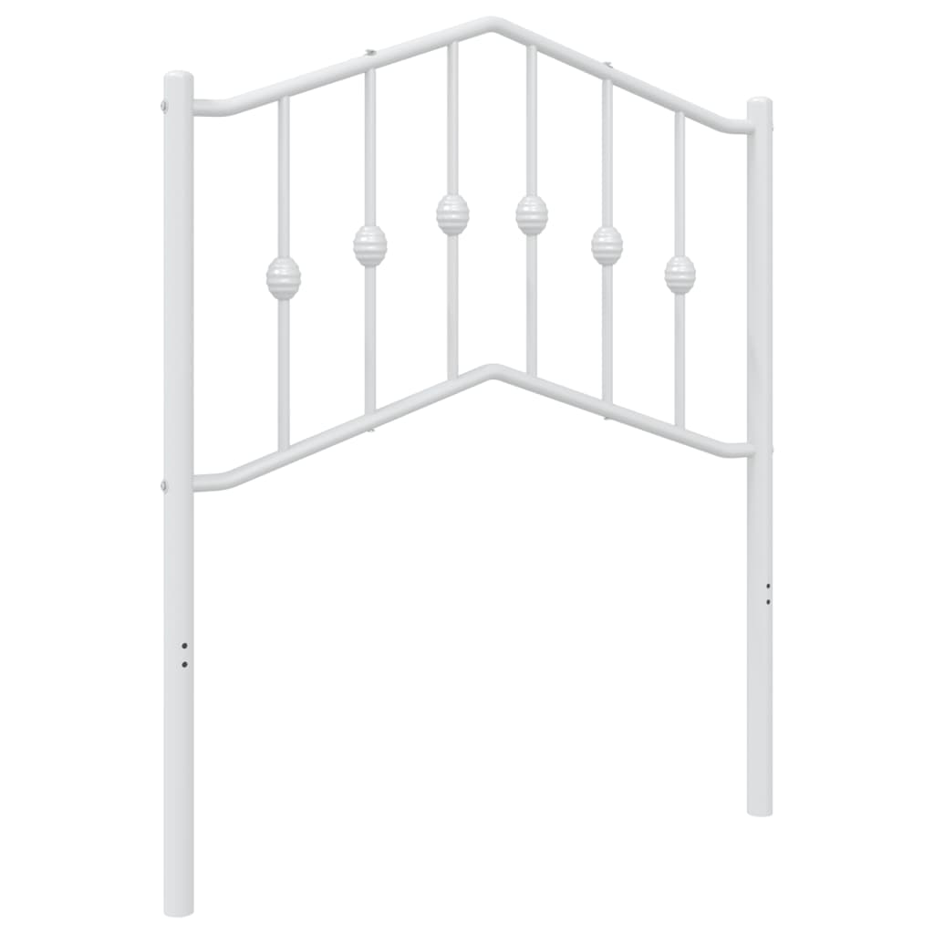 vidaXL Metal Replace Headboard White 75 cm