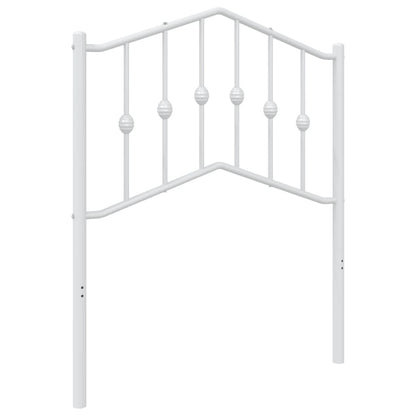 vidaXL Metal Replace Headboard White 75 cm