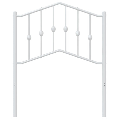 vidaXL Metal Replace Headboard White 75 cm
