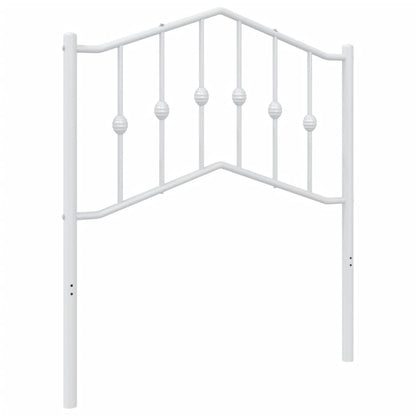 vidaXL Metal Replace Headboard White 80 cm