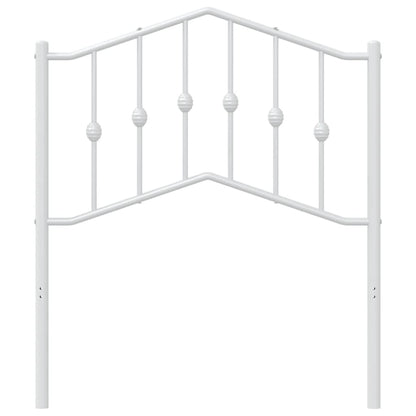 vidaXL Metal Replace Headboard White 80 cm