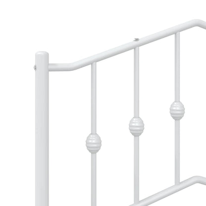 vidaXL Metal Replace Headboard White 80 cm