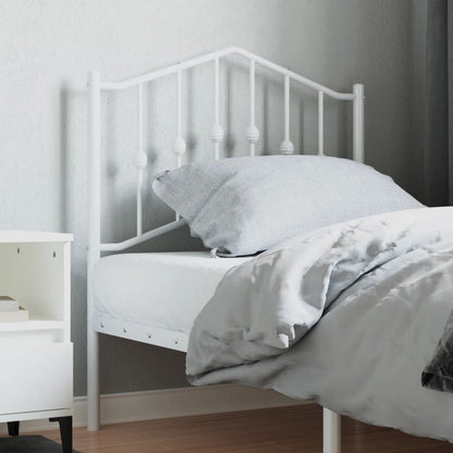 vidaXL Metal Replace Headboard White 80 cm