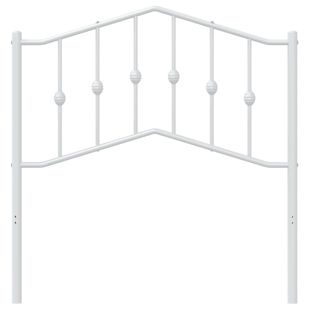 vidaXL Metal Replace Headboard White 90 cm