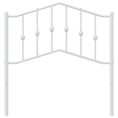 vidaXL Metal Replace Headboard White 90 cm