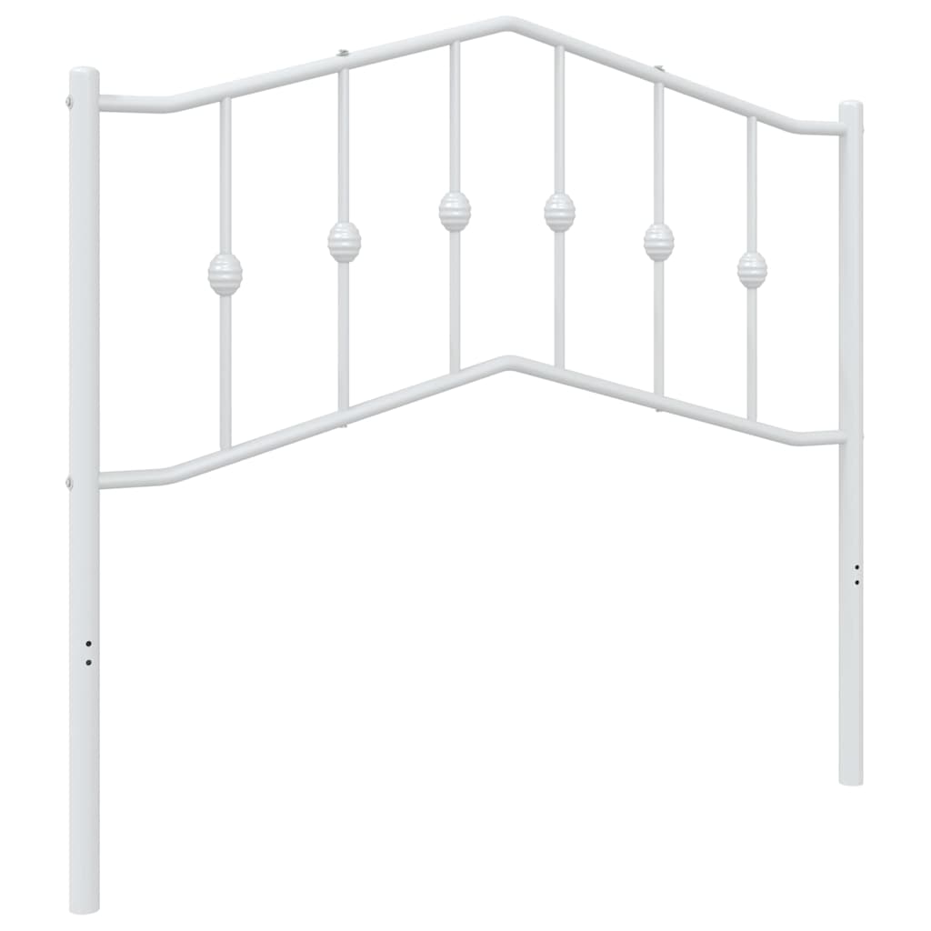 vidaXL Metal Replace Headboard White 100 cm