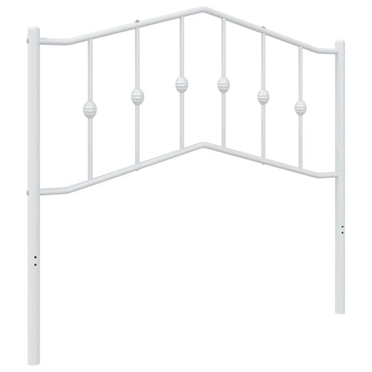 vidaXL Metal Replace Headboard White 100 cm