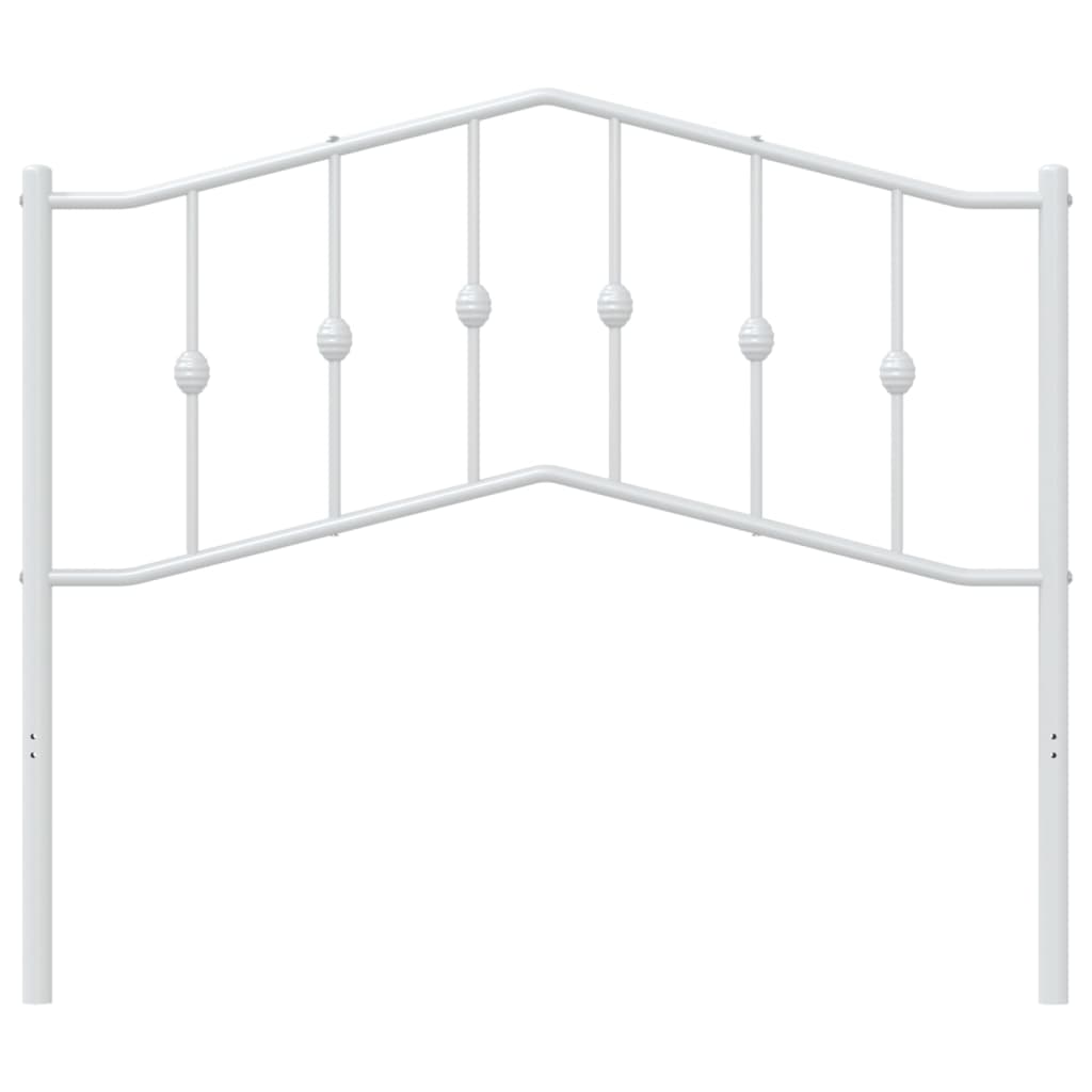 vidaXL Metal Replace Headboard White 107 cm