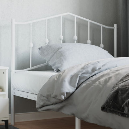 vidaXL Metal Replace Headboard White 107 cm