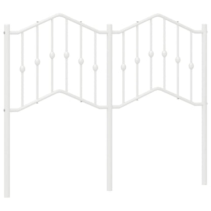 vidaXL Metal Replace Headboard White 120 cm