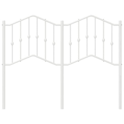 vidaXL Metal Replace Headboard White 120 cm