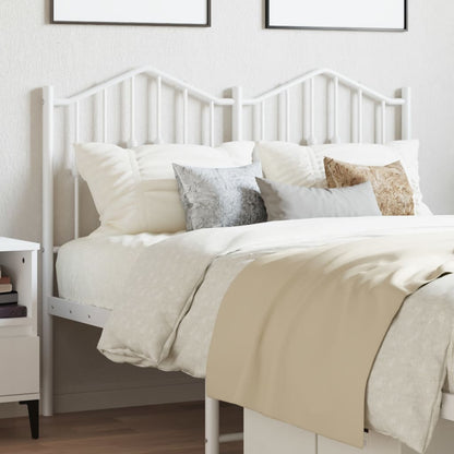 vidaXL Metal Replace Headboard White 120 cm