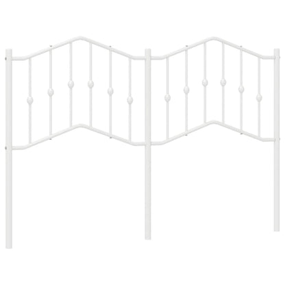 vidaXL Metal Replace Headboard White 135 cm