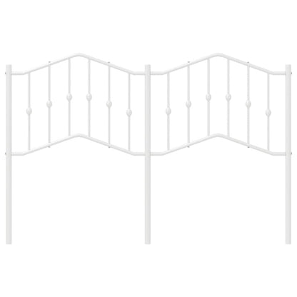 vidaXL Metal Replace Headboard White 135 cm