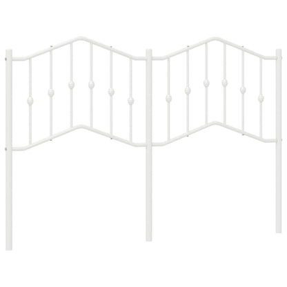 vidaXL Metal Replace Headboard White 140 cm