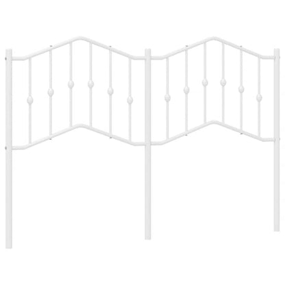 vidaXL Metal Replace Headboard White 150 cm