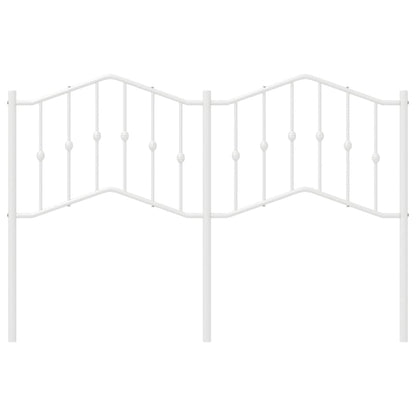 vidaXL Metal Replace Headboard White 150 cm