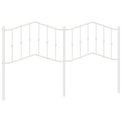 vidaXL Metal Replace Headboard White 160 cm