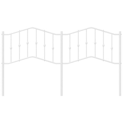 vidaXL Metal Replace Headboard White 180 cm