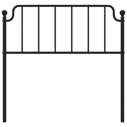 vidaXL Metal Replace Headboard Black 100 cm