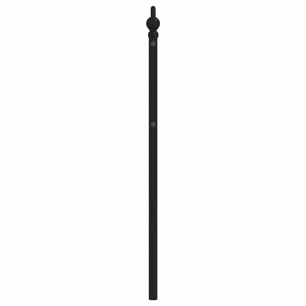 vidaXL Metal Replace Headboard Black 100 cm