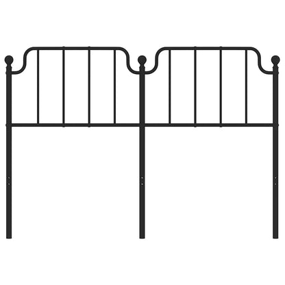 vidaXL Metal Replace Headboard Black 135 cm