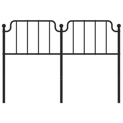 vidaXL Metal Replace Headboard Black 150 cm