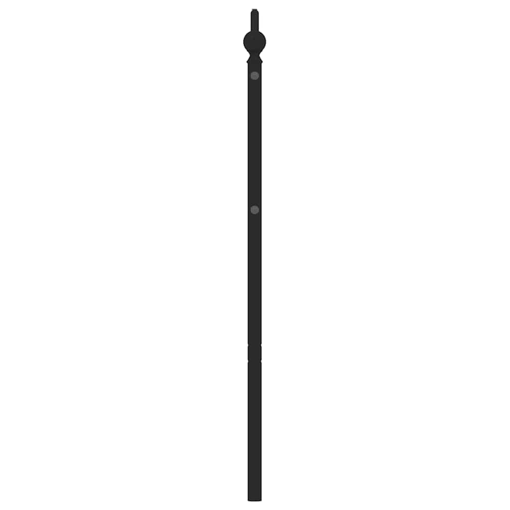vidaXL Metal Replace Headboard Black 193 cm