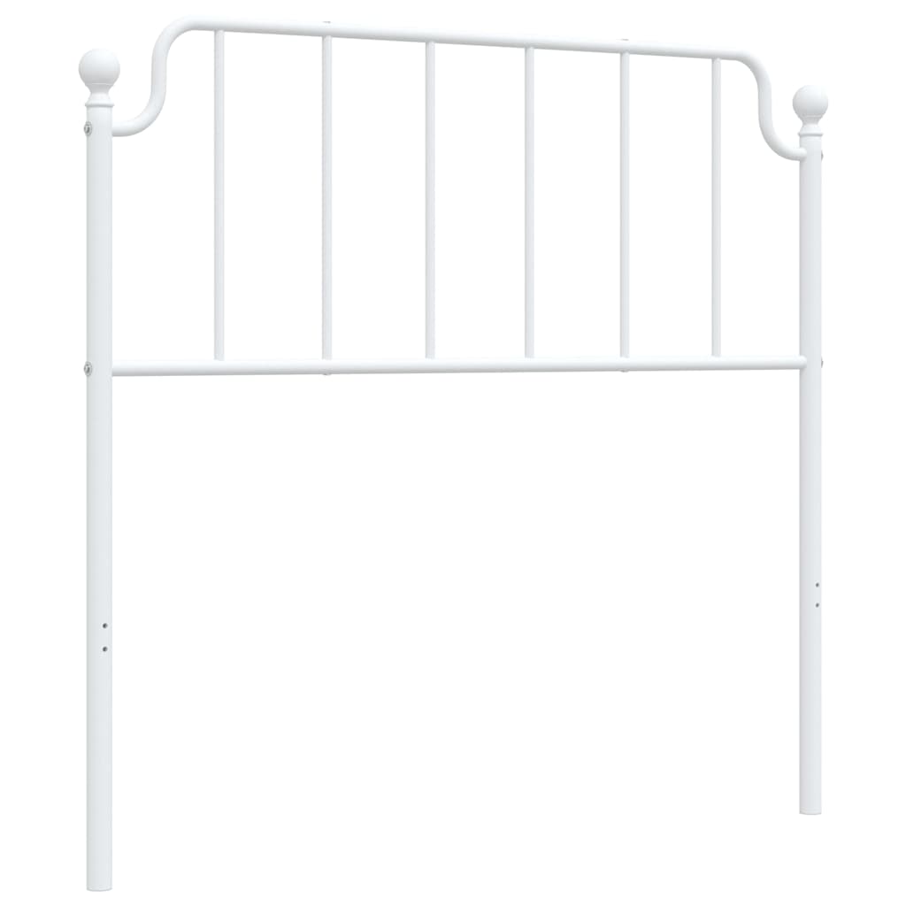 vidaXL Metal Replace Headboard White 100 cm