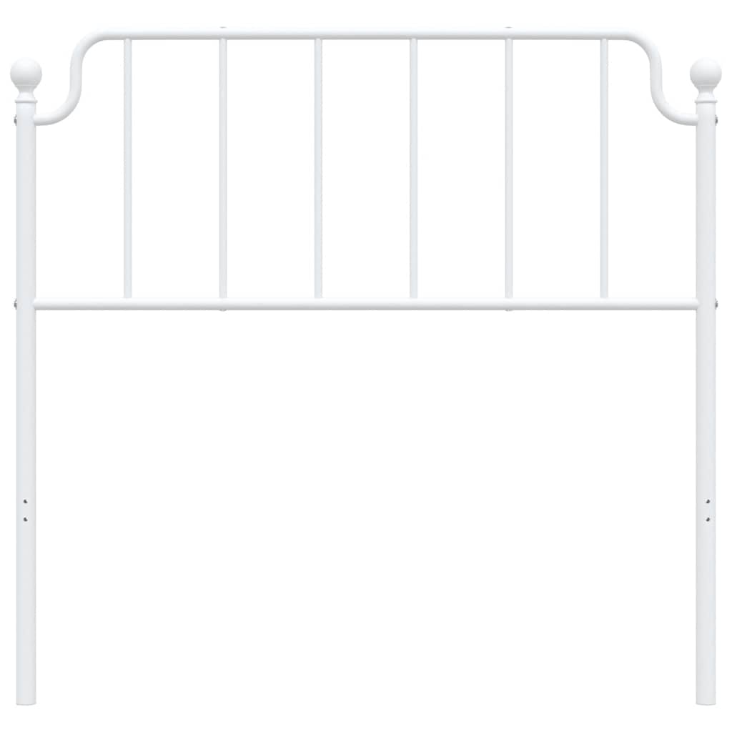 vidaXL Metal Replace Headboard White 100 cm