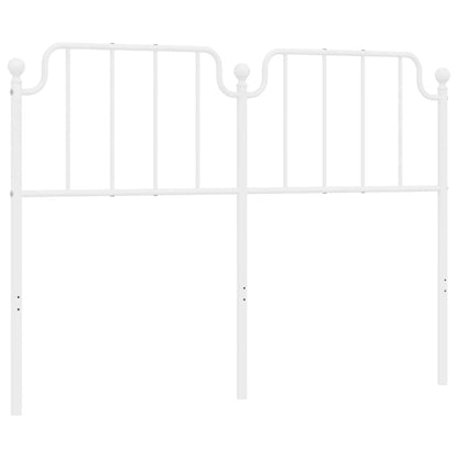 vidaXL Metal Replace Headboard White 135 cm