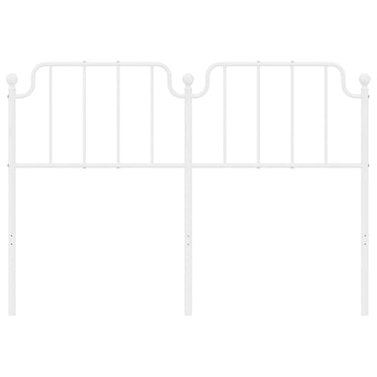 vidaXL Metal Replace Headboard White 135 cm